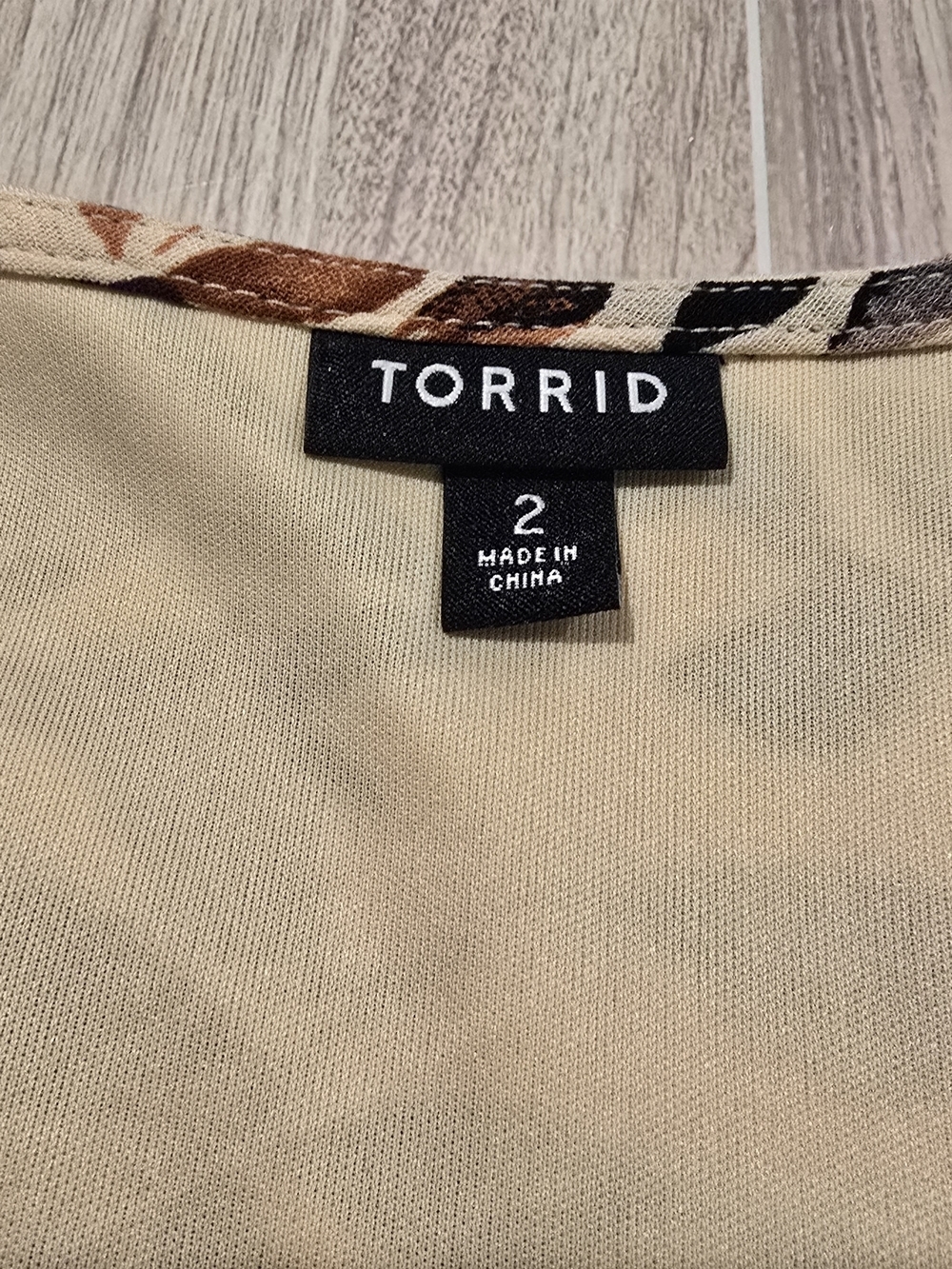 Torrid Size 2X (18-20) Sand Floral Gauze Lace-Up Skater Boho Dress NWOT! - Picture 7 of 11
